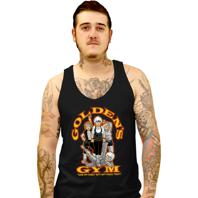 Secret_Shirts Tank Top, Unisex / Small / Black Goldens Gym