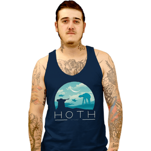 Shirts Tank Top, Unisex / Small / Navy Hoth Icy Planet