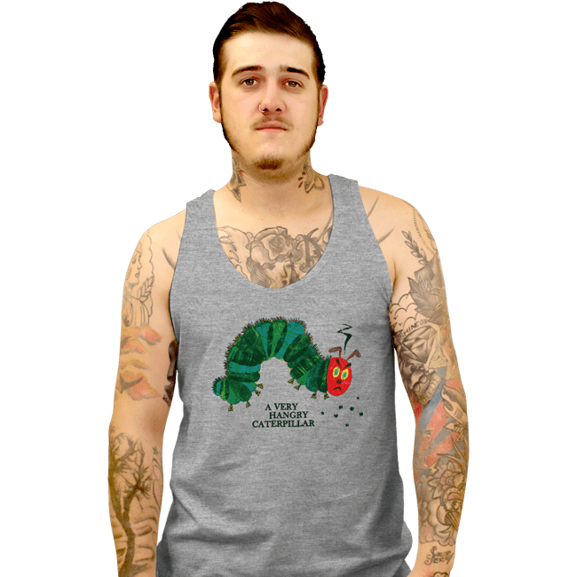 Daily_Deal_Shirts Tank Top, Unisex / Small / Sports Grey Hangry Caterpillar