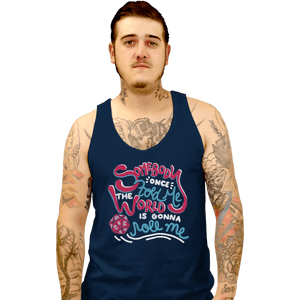 Shirts Tank Top, Unisex / Small / Navy Roll Me