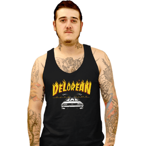 Secret_Shirts Tank Top, Unisex / Small / Black Delorean Outatime