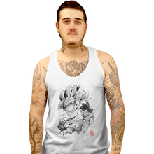 Load image into Gallery viewer, Shirts Tank Top, Unisex / Small / White Super Saiyan Warrior
