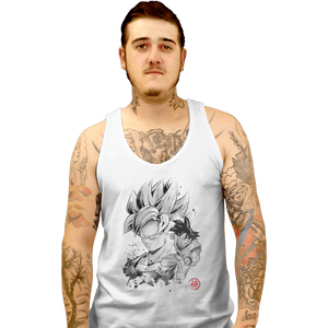 Shirts Tank Top, Unisex / Small / White Super Saiyan Warrior