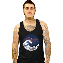 Load image into Gallery viewer, Daily_Deal_Shirts Tank Top, Unisex / Small / Black Surfing The Great Wave
