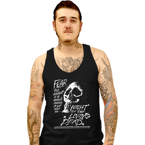 Daily_Deal_Shirts Tank Top, Unisex / Small / Black Fear!