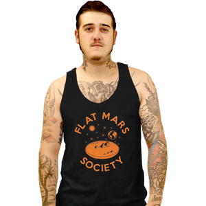 Shirts Tank Top, Unisex / Small / Black Flat Mars Society