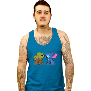 Shirts Tank Top, Unisex / Small / Sapphire Kawaii Babies