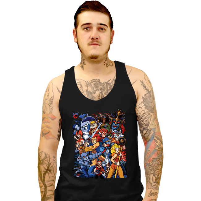 Daily_Deal_Shirts Tank Top, Unisex / Small / Black Thundercats VS Pilgrim