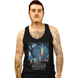 Shirts Tank Top, Unisex / Small / Black Space Wars