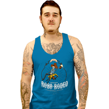 Load image into Gallery viewer, Secret_Shirts Tank Top, Unisex / Small / Sapphire Robo-Rodeo
