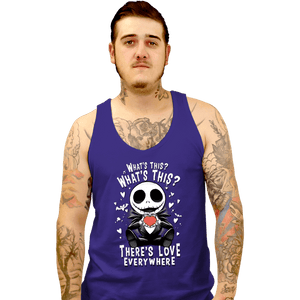 Daily_Deal_Shirts Tank Top, Unisex / Small / Violet There's Love In The Air