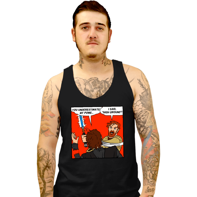 Secret_Shirts Tank Top, Unisex / Small / Black High Ground