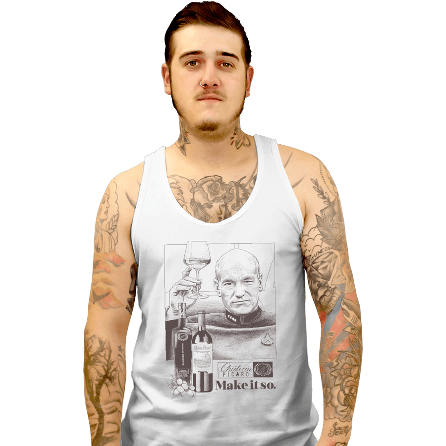 Shirts Tank Top, Unisex / Small / White Chateau Picard
