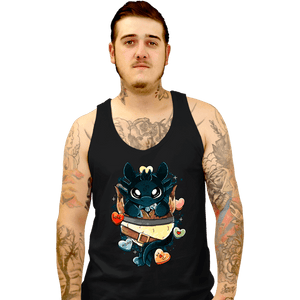 Daily_Deal_Shirts Tank Top, Unisex / Small / Black Dragon Valentine