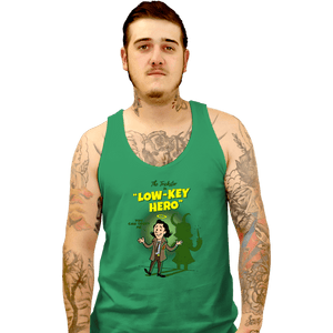 Secret_Shirts Tank Top, Unisex / Small / Sports Grey Low-Key Hero