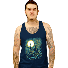Load image into Gallery viewer, Shirts Tank Top, Unisex / Small / Navy Starry Paris Cats
