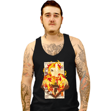 Load image into Gallery viewer, Shirts Tank Top, Unisex / Small / Black Flame Kyojuro
