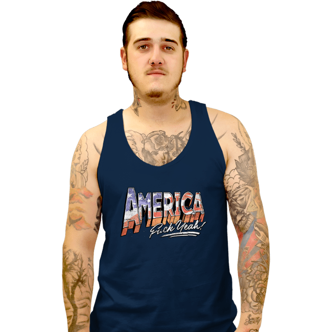 Secret_Shirts Tank Top, Unisex / Small / Navy F Yeah!