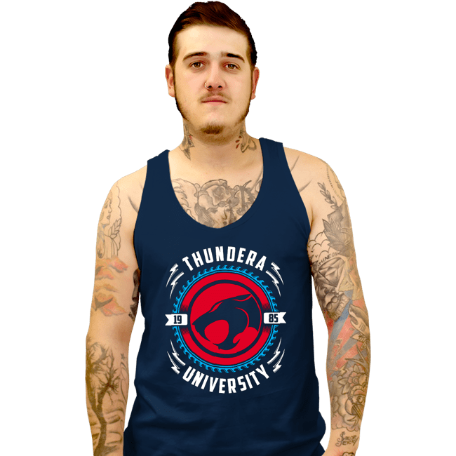 Daily_Deal_Shirts Tank Top, Unisex / Small / Navy Thundera University