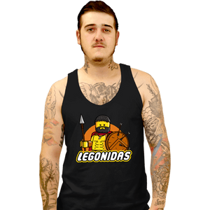 Daily_Deal_Shirts Tank Top, Unisex / Small / Black Legonidas