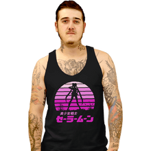 Load image into Gallery viewer, Shirts Tank Top, Unisex / Small / Black Sailor Moon Sun Set
