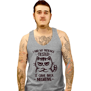 Daily_Deal_Shirts Tank Top, Unisex / Small / Sports Grey Patience Tested
