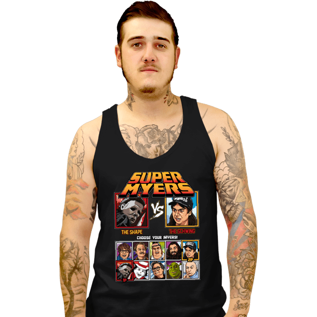 Daily_Deal_Shirts Tank Top, Unisex / Small / Black Super Mike Myers