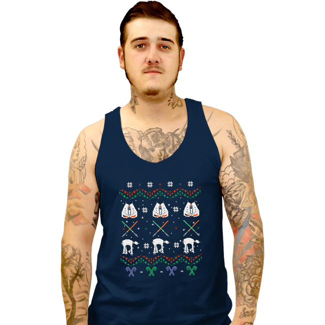 Shirts Tank Top, Unisex / Small / Navy Hothy Christmas
