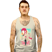 Load image into Gallery viewer, Daily_Deal_Shirts Tank Top, Unisex / Small / White Musha-e Makima
