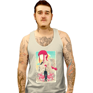 Daily_Deal_Shirts Tank Top, Unisex / Small / White Musha-e Makima