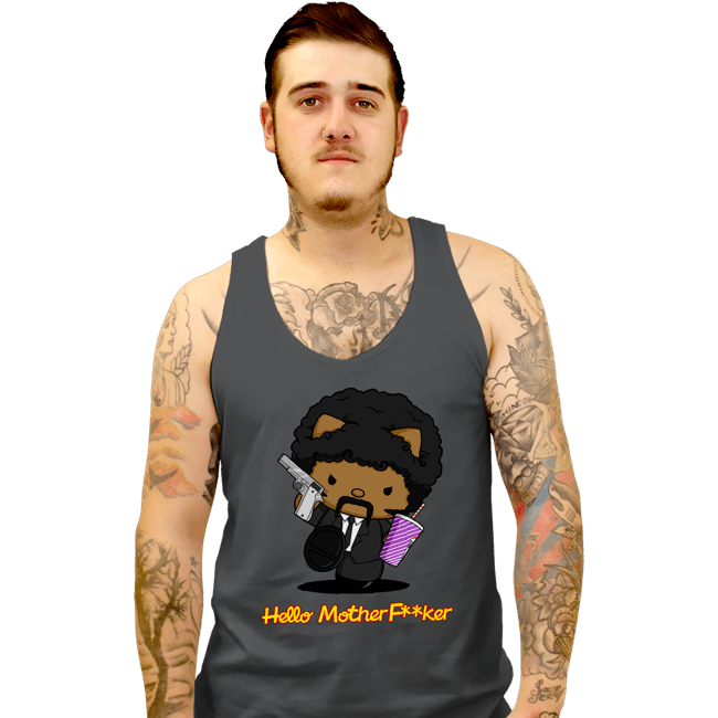 Secret_Shirts Tank Top, Unisex / Small / Charcoal Hello Motherf*cker