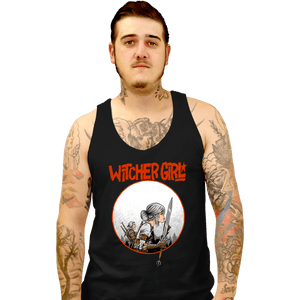 Daily_Deal_Shirts Tank Top, Unisex / Small / Black Witcher Girl