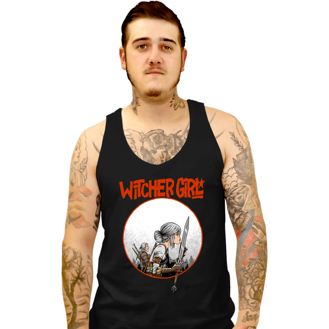 Daily_Deal_Shirts Tank Top, Unisex / Small / Black Witcher Girl