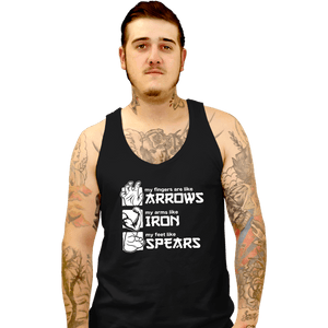 Daily_Deal_Shirts Tank Top, Unisex / Small / Black Arrows Iron And Spears