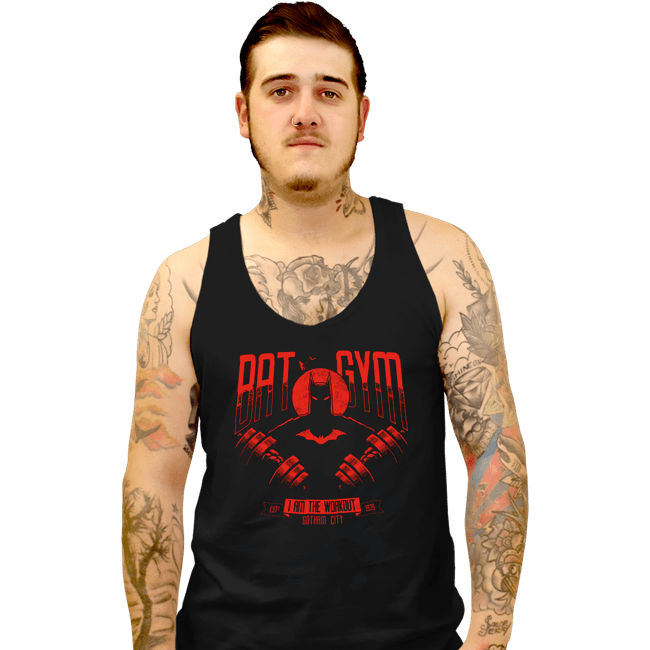 Daily_Deal_Shirts Tank Top, Unisex / Small / Black Bat Gym