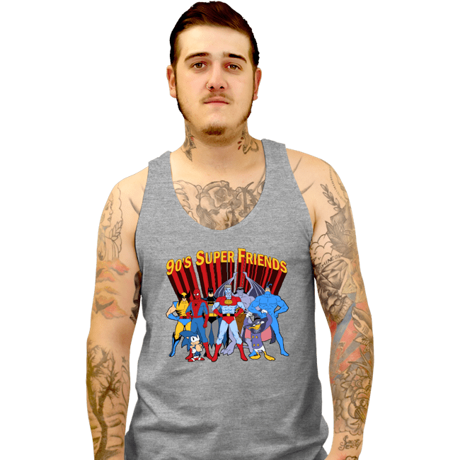 Secret_Shirts Tank Top, Unisex / Small / Sports Grey The 90s Superfriends