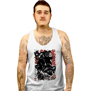 Daily_Deal_Shirts Tank Top, Unisex / Small / White Lone Wolf Mando