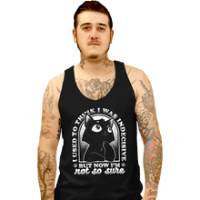 Load image into Gallery viewer, Shirts Tank Top, Unisex / Small / Black Indecisive Cat
