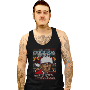 Shirts Tank Top, Unisex / Small / Black Christmas Spirit