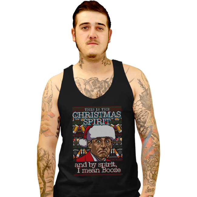 Shirts Tank Top, Unisex / Small / Black Christmas Spirit