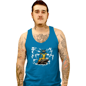 Daily_Deal_Shirts Tank Top, Unisex / Small / Sapphire The Little Merman