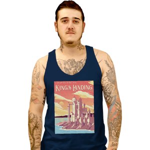 Shirts Tank Top, Unisex / Small / Navy Visit King's Landing