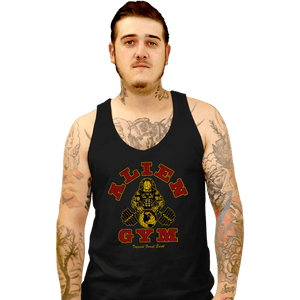 Daily_Deal_Shirts Tank Top, Unisex / Small / Black Alien Gym