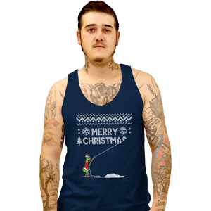 Shirts Tank Top, Unisex / Small / Navy Stealing Christmas