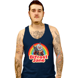 Shirts Tank Top, Unisex / Small / Navy Bifrost Jane