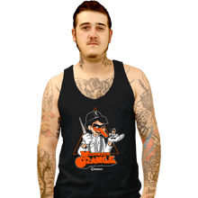 Load image into Gallery viewer, Secret_Shirts Tank Top, Unisex / Small / Black Woodwork Orange
