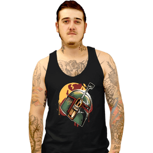 Shirts Tank Top, Unisex / Small / Black Mandalorian Hunter