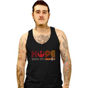 Daily_Deal_Shirts Tank Top, Unisex / Small / Black Hope Since 1977