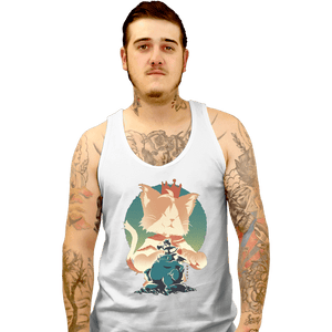 Daily_Deal_Shirts Tank Top, Unisex / Small / White Shinra Spy Moggy
