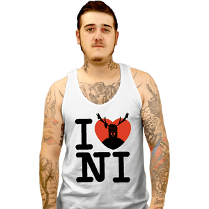 Shirts Tank Top, Unisex / Small / White I Love Ni